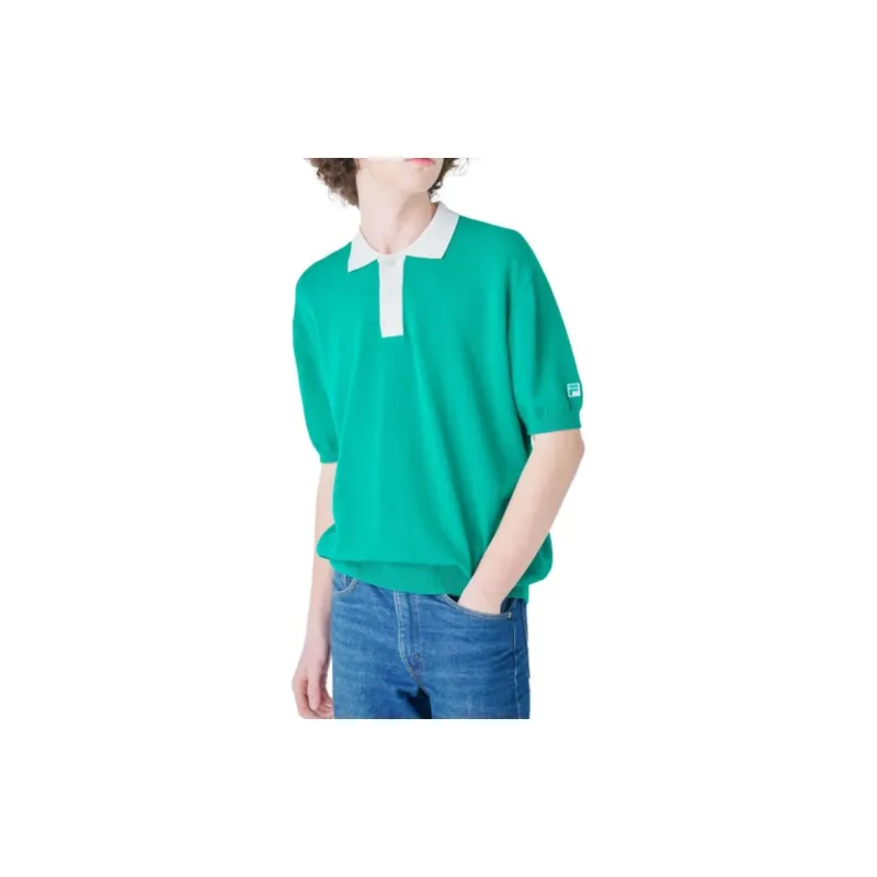 FILA Polo Shirts Men Emerald Green-2