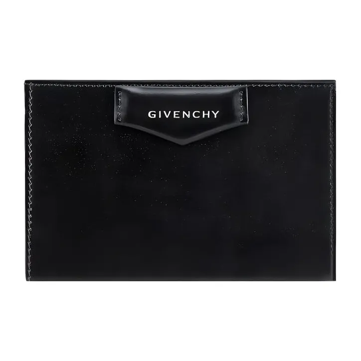 GIVENCHY Antigona Cow Leather Wallet Women's Black-2