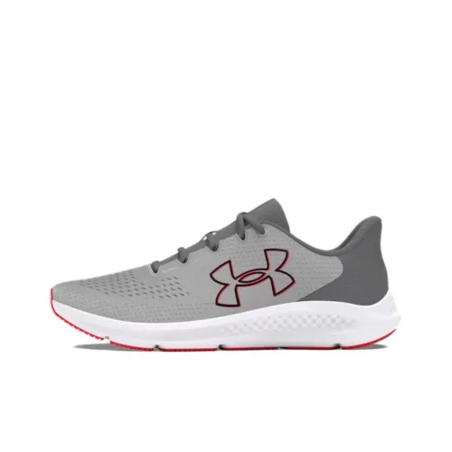 Under Armour Charged Pursuit 3 Slip Resistant Low Top Running Shoes Men's Gray