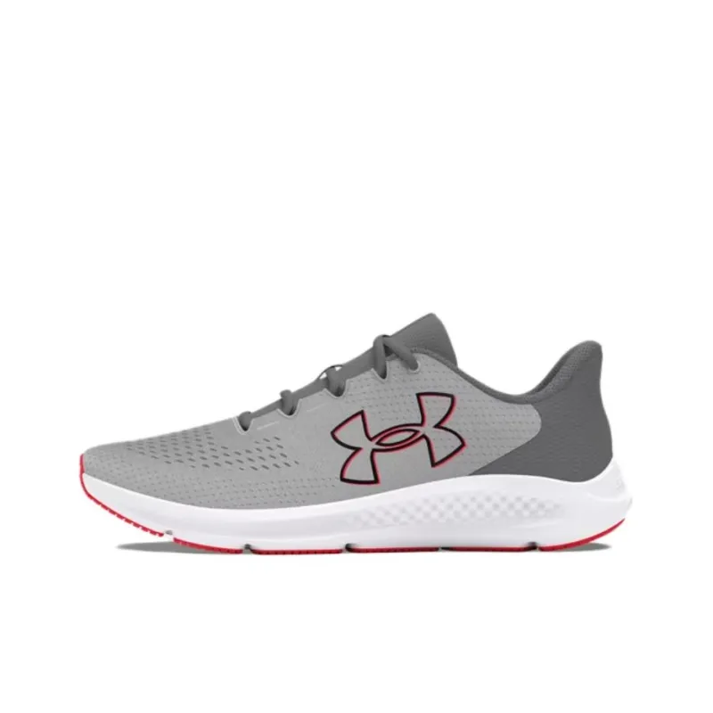 Under Armour Charged Pursuit 3 Slip Resistant Low Top Running Shoes Men's Gray-0