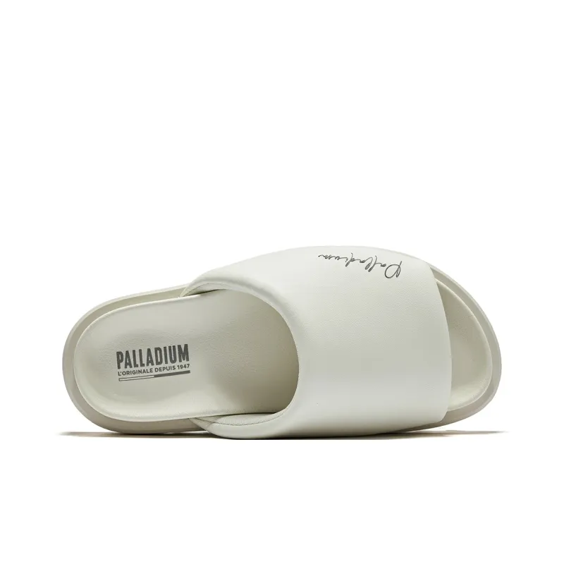Palladium Slip Resistant Slide Slippers Women's White-4