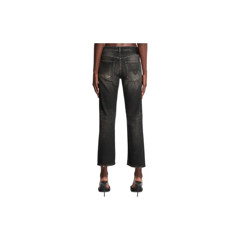 R13 Distressed effect Cropped Jeans-1