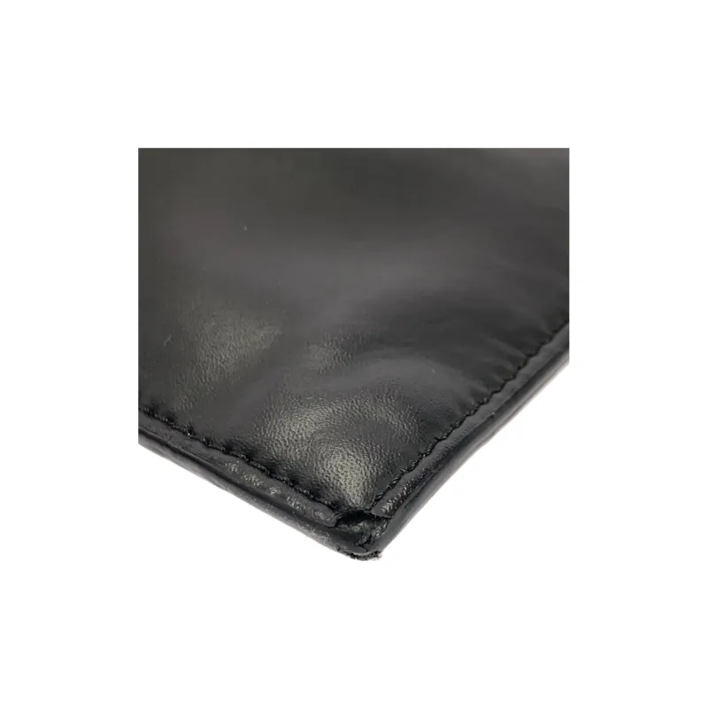FENDI PVC Clutch Men's Black Yellow-4