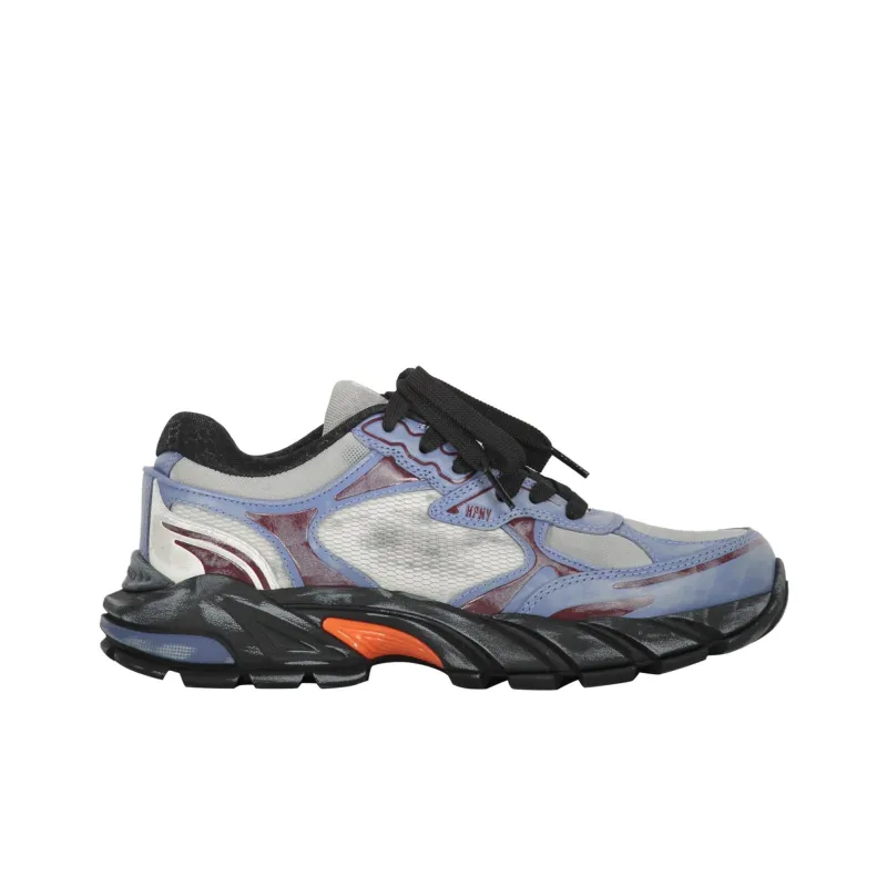 HERON PRESTON Block Stepper Slip-Resistant Breathable Low-Top Casual Shoes Men's Gray Blue-1