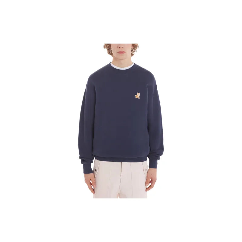 Maison Kitsune Speedy Fox Patch Crewneck Sweatshirt-2