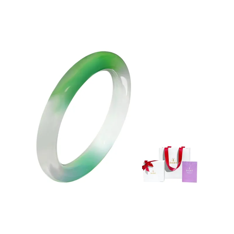 D.Get Chalcedony Jade Bangles Unisex-1