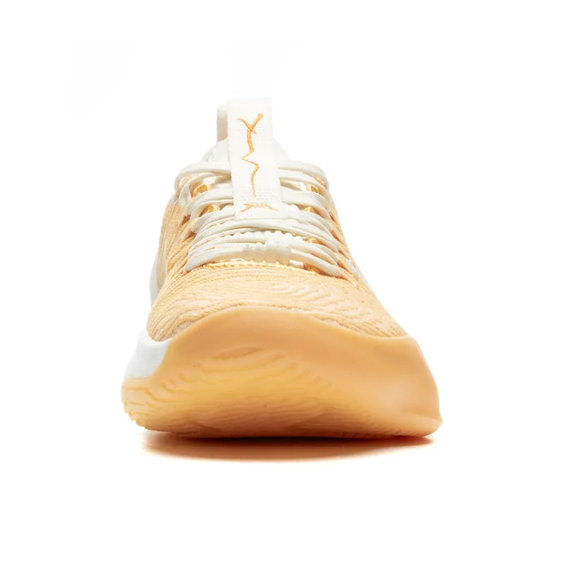LiNing Charming Ultra Low Anti Slip Wear Resistant Low Top Basketball Shoes Men's Soft Apricot Yellow-4