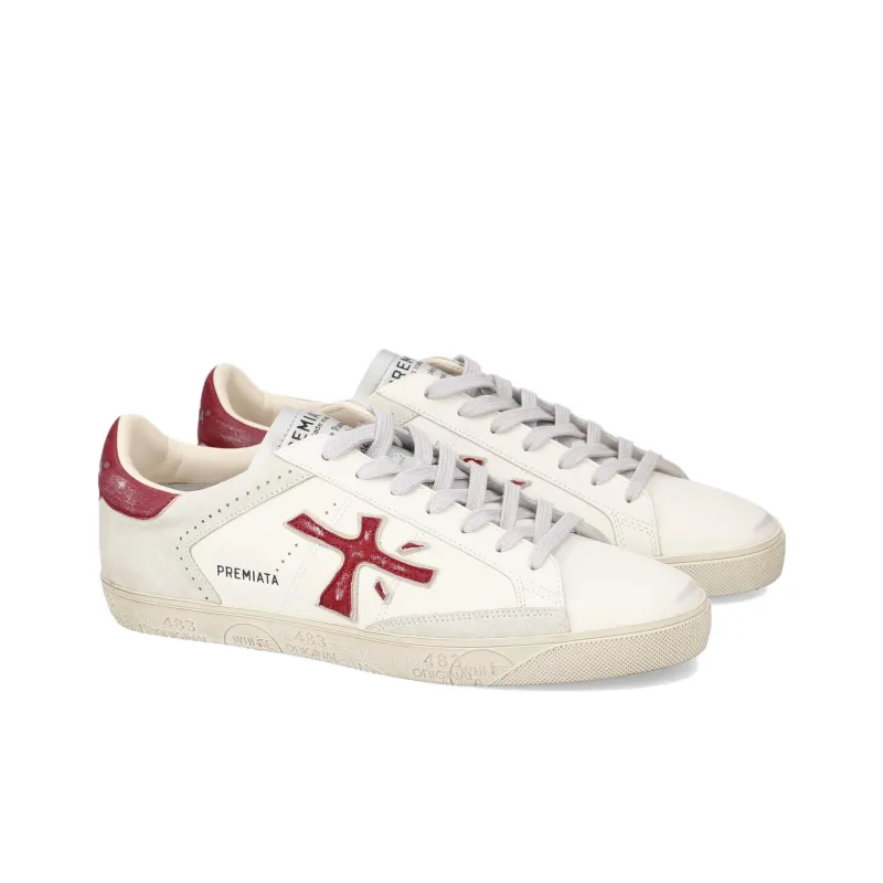 PREMIATA Steven Low-Top Skateboard Shoes Men's Beige-3
