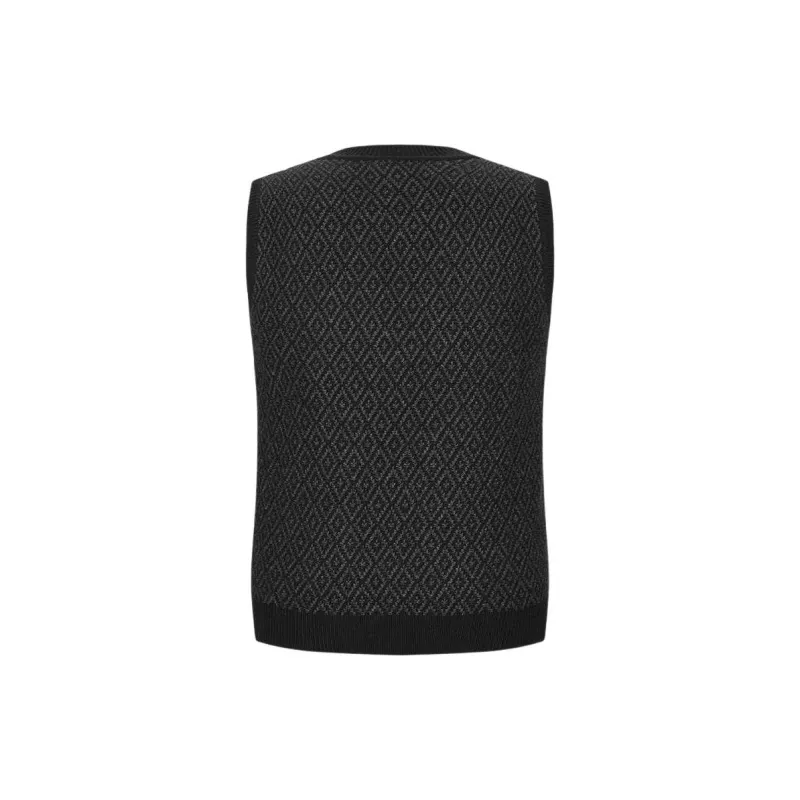 LARDINI Knitwear Men's Black Gray Jacquard-1