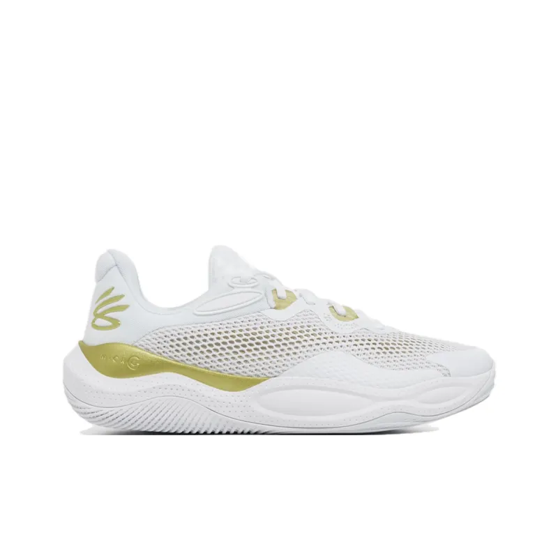 Under Armour Curry Splash 24 Anti Slip Wear Resistant Low Top Basketball Shoes Unisex White-1