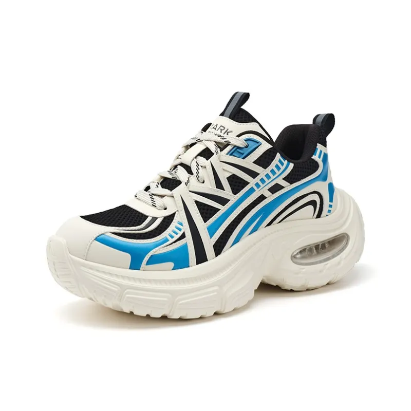 FAIRWHALE MaxFun Series Slip Resistant Lightweight Height Increasing Low Top Chunky Sneakers Unisex-13