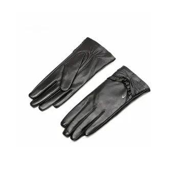 PIERRE CARDIN Goatskin Gloves Women's Black