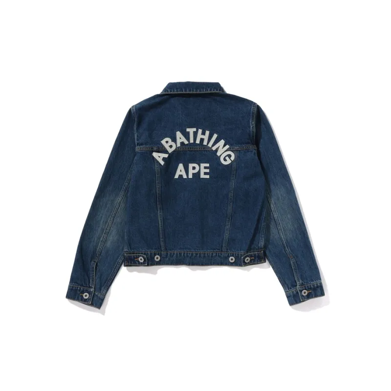 A BATHING APE FW24 Denim Jacket Women's Dark Blue-1