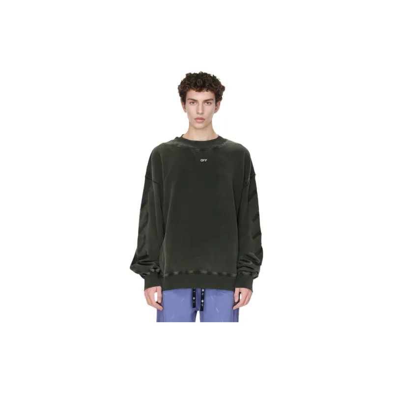 OFF WHITE Logo Printed Crewneck Sweatshirt-2