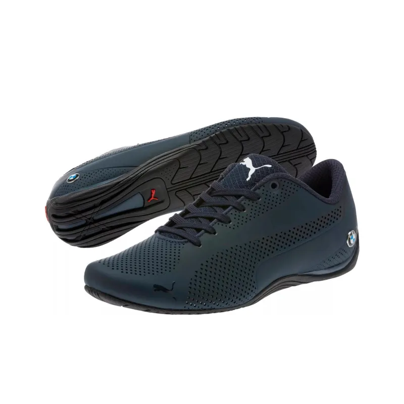 BMW x PUMA Anti-Slip Wear-Resistant Low-Top Training Shoes Men's Black-3