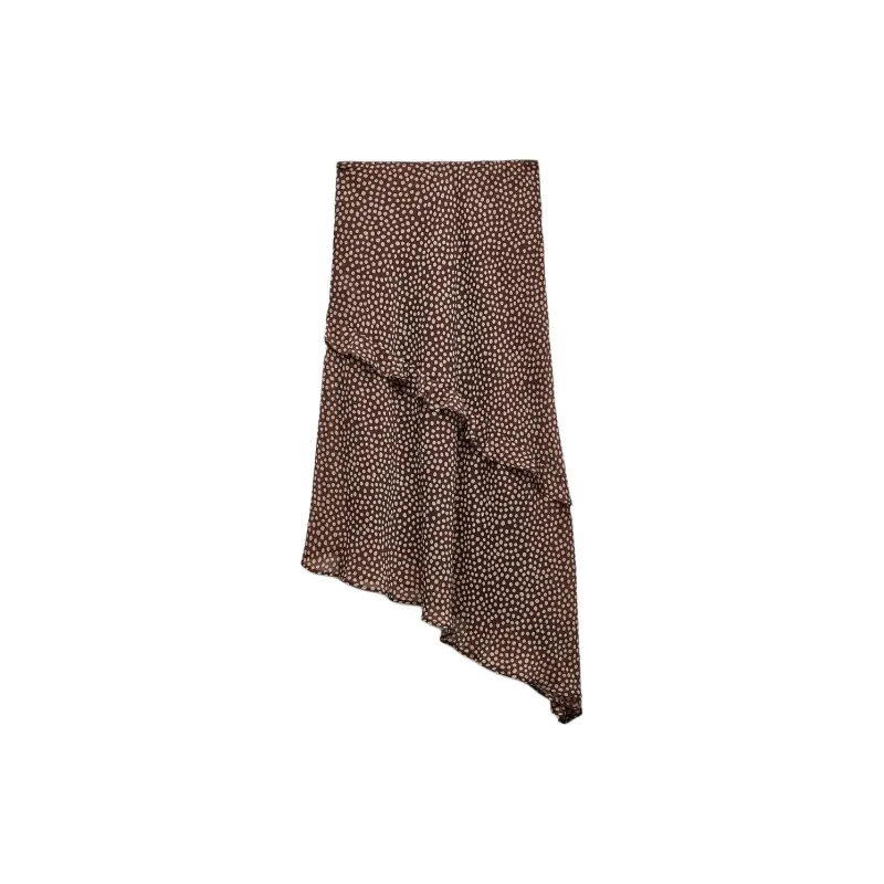 ZARA Trf Casual Long Skirts Women's Plaid-1