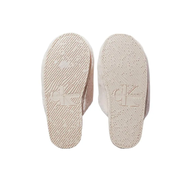 CKJ CALVIN KLEIN JEANS Wrap toe Slippers Women's White-5