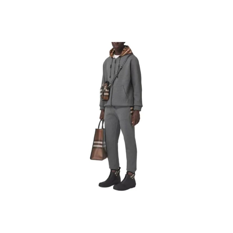 Burberry Check Panel Track Pants-1