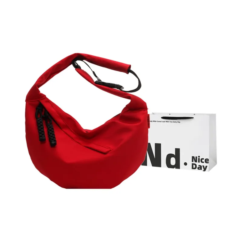 SWIMADE Fabric Crossbody Bag Regular Unisex White/Black/Red/Khaki-4