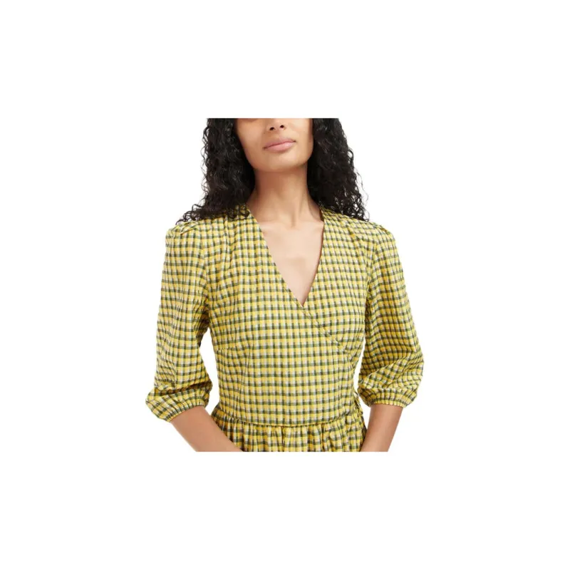 BARBOUR SS23 Short-Sleeved Dresses Women's Yellow-4