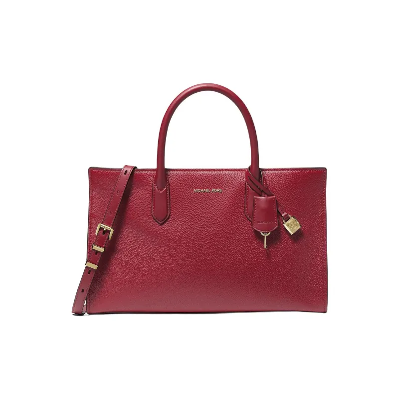 MICHAEL KORS Leather, Shoulder Bag, Crossbody Bag, Handbag Medium Size Women's Dark Red-0