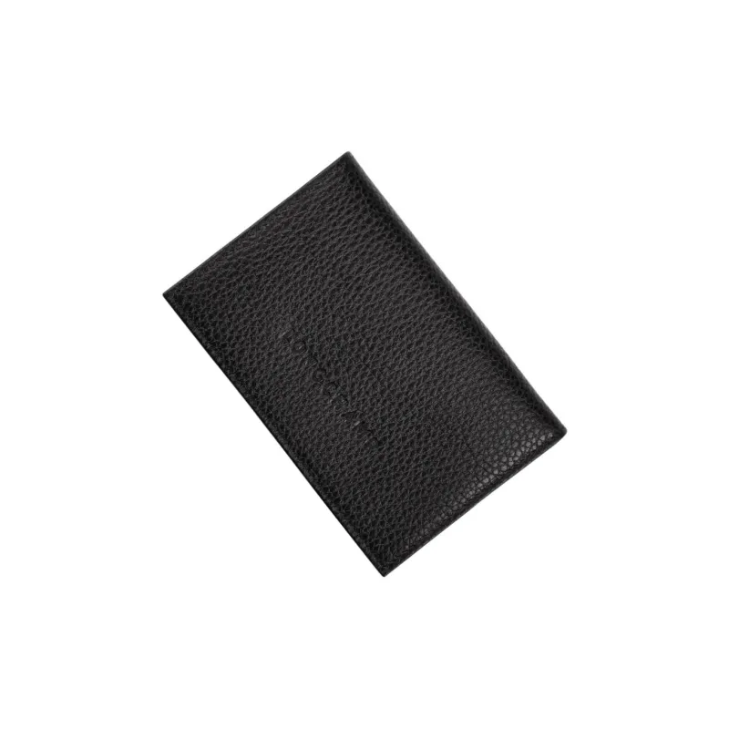 LONGCHAMP Le Foulonné Cow Leather Card Holder Card Holder Men's Black-1