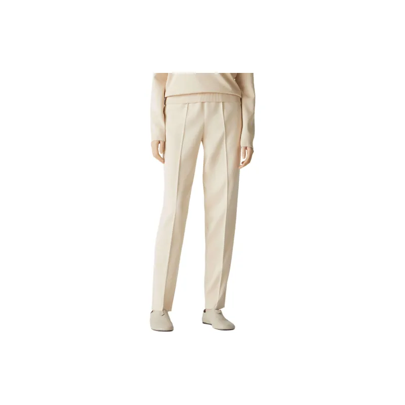 Loro Piana FW24 Casual Pants Women's Beige Milk-4