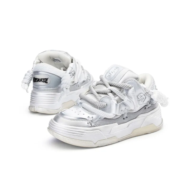 CN Skate Skateboard Shoes Unisex Low Top White-2