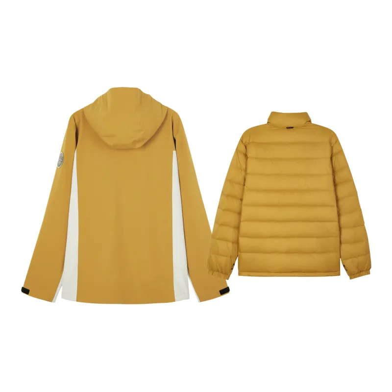 Skechers Windproof Windbreaker Jacket Men's Warm Autumn Yellow-2
