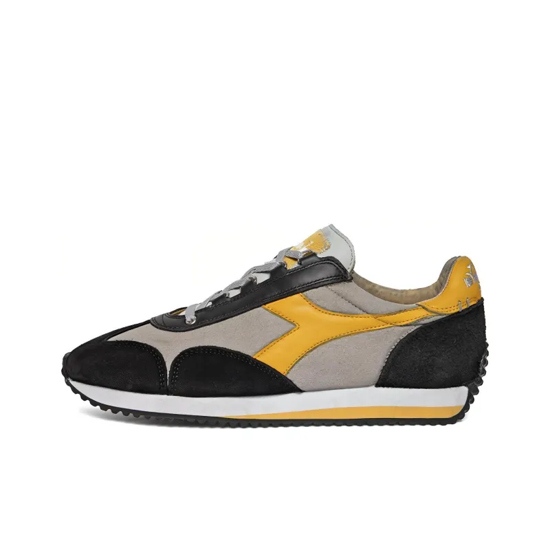 Diadora Heritage Casual Shoes Men's Gray Yellow-0