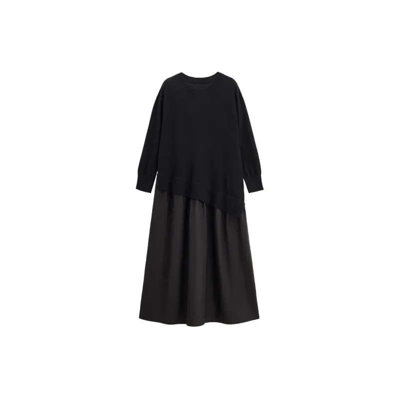 UNIQLO Long Sleeved Dresses Women's Black-1