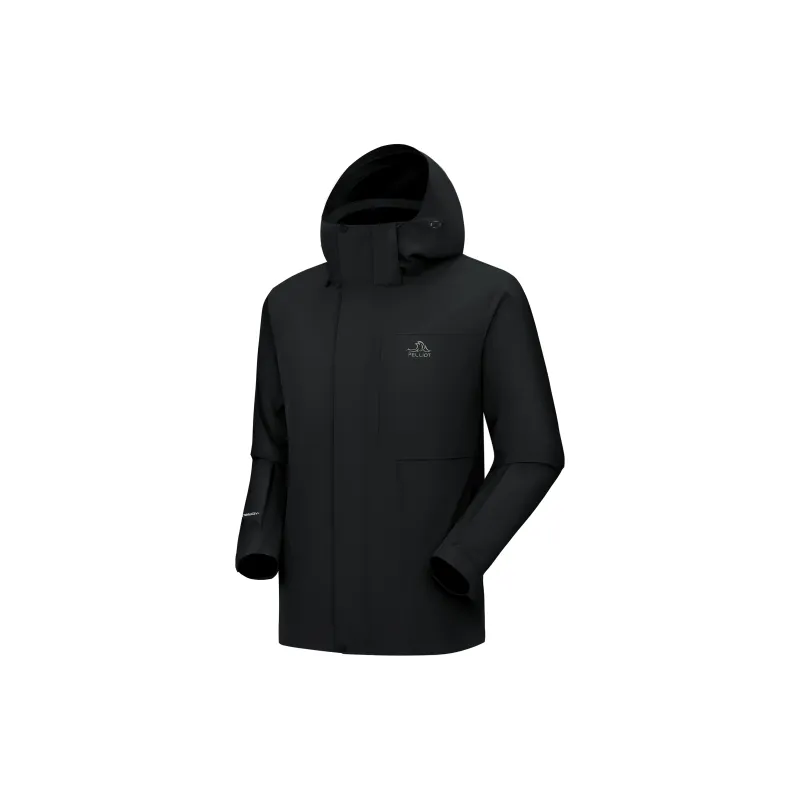 PELLIOT Water Resistant Windproof Breathable Warm Detachable Windbreaker Jacket Men's-1