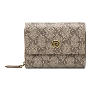 PIERRE CARDIN PVC Wallet Women's Dark Khaki