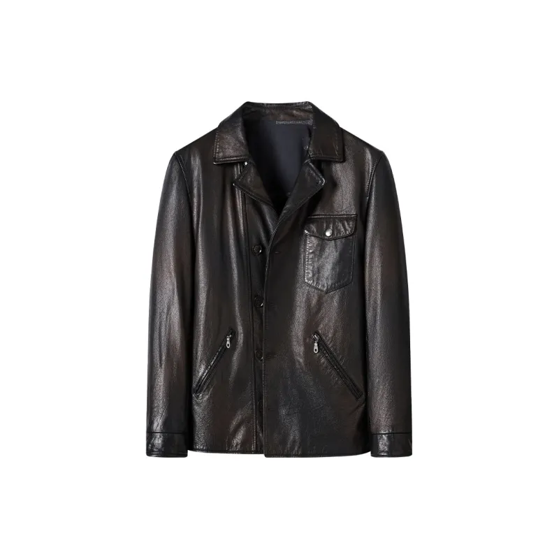 KAISER Leather Jacket Men's Gilded Color-0