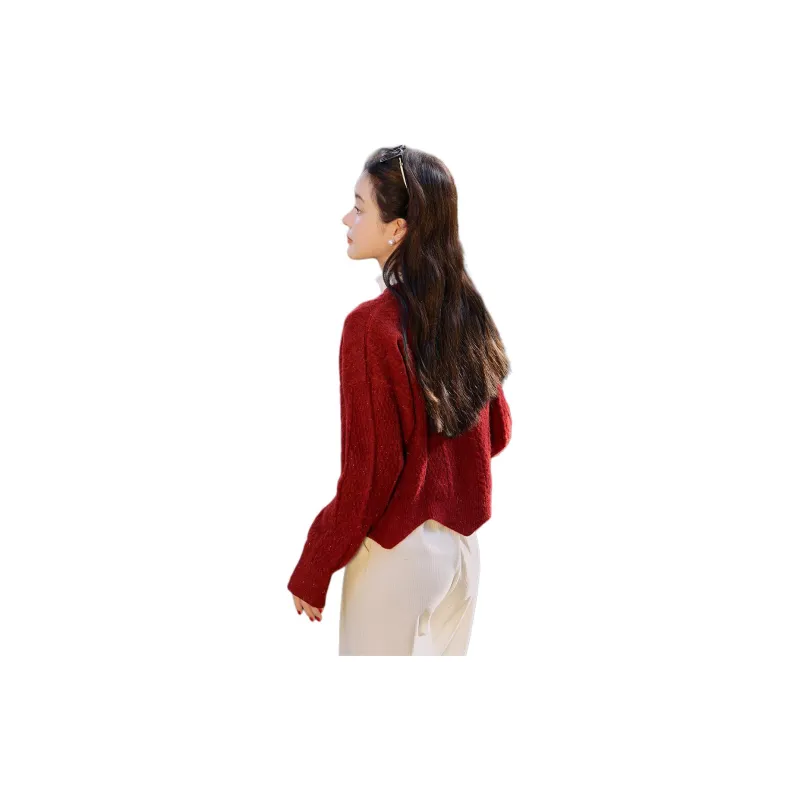 Mo Han Yi Mei Knitwear Women's Red-1