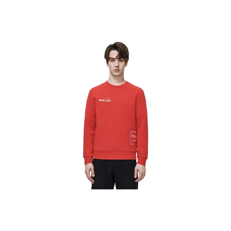 FILA Sweatshirts Men Dark Rhythm Red-2