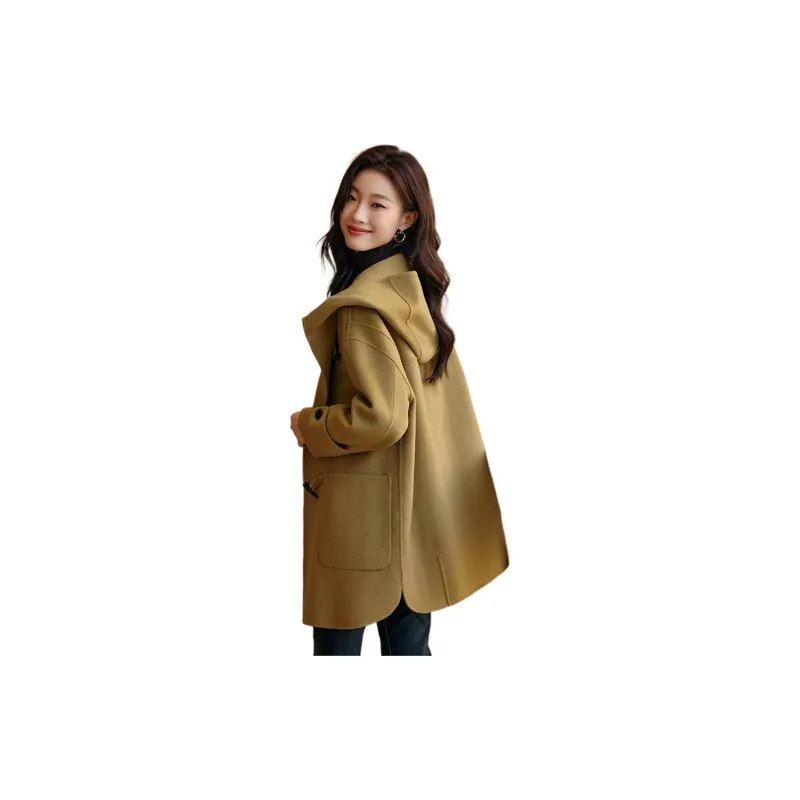 Mo Han Yi Mei Coat Women's Autumn Green Yellow-1