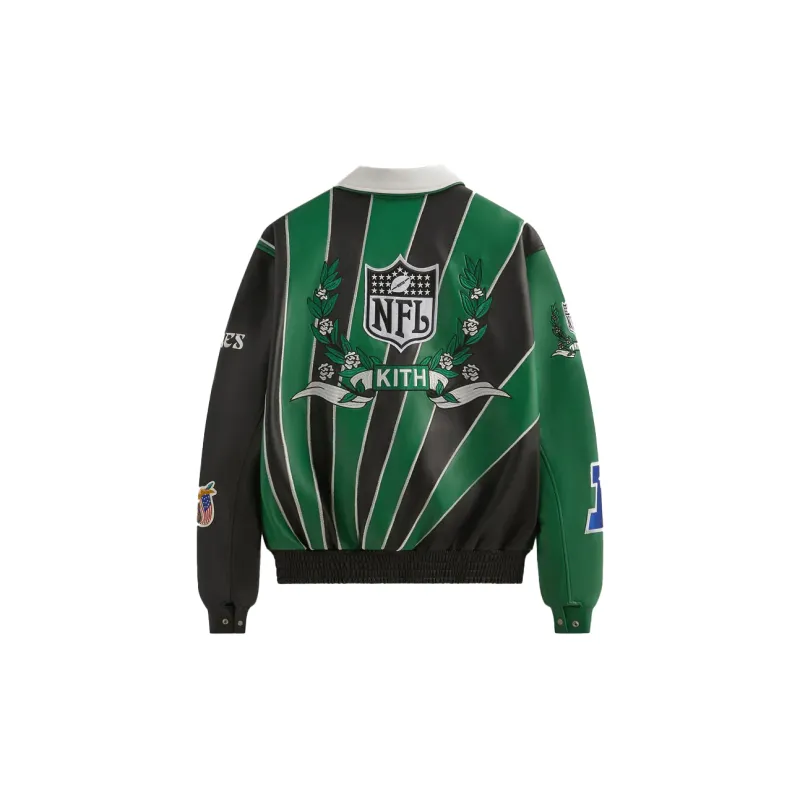 KITH X Jeff Hamilton Nfl Eagles Leather Varsity Jacket-1