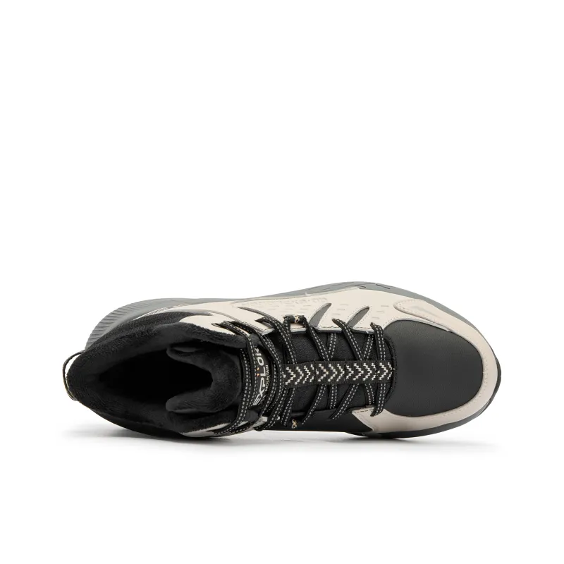 QIAODAN Casual Shoes Men High Top Black/Pumice-3