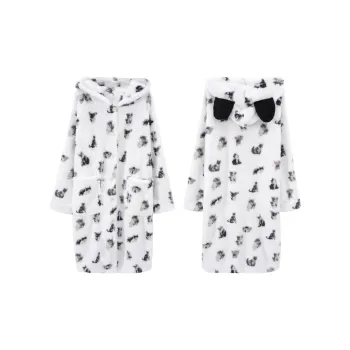 Ta Yan Pajama Robe Women's White