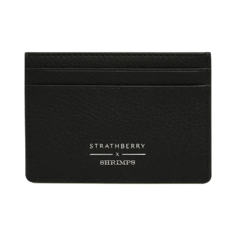 Strathberry Calfskin Card Holder Women's Black-1