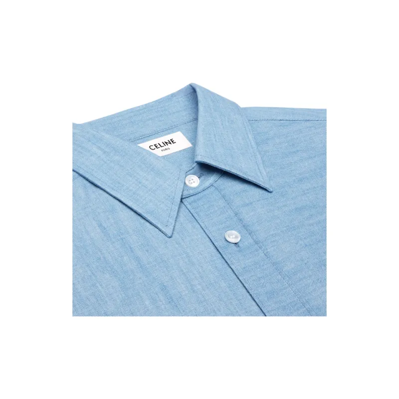 CELINE Shirts Women's Blue-2