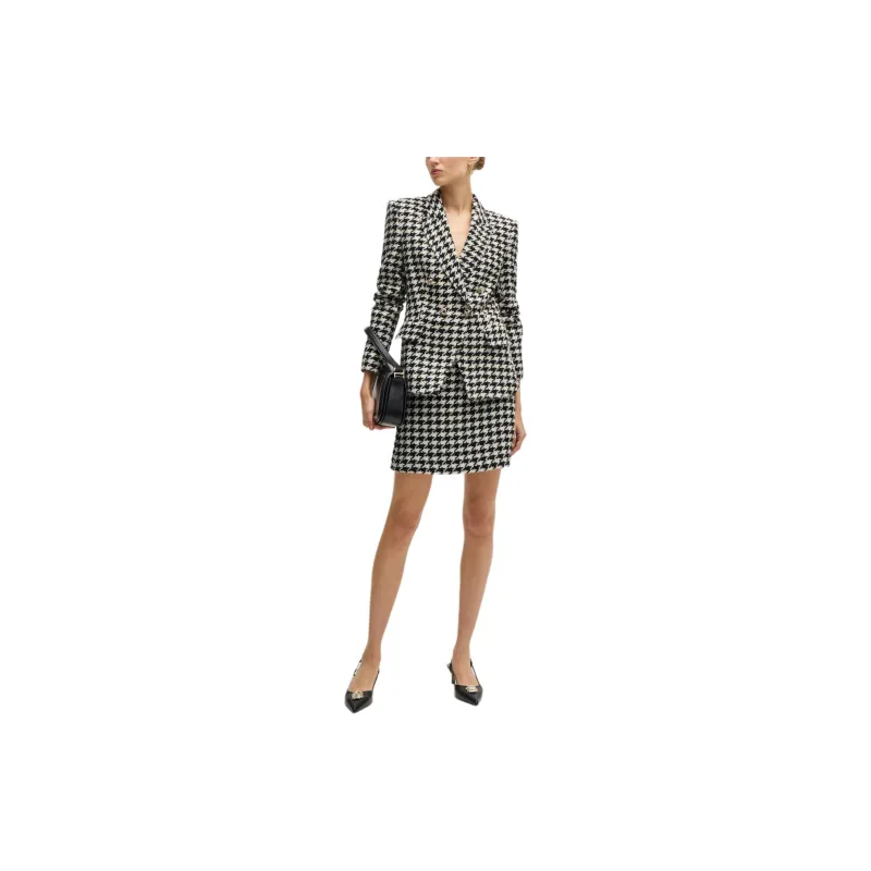 HUGO BOSS Houndstooth Mini Skirt-1