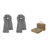 2 Pack (Black Houndstooth+Black Houndstooth) Box