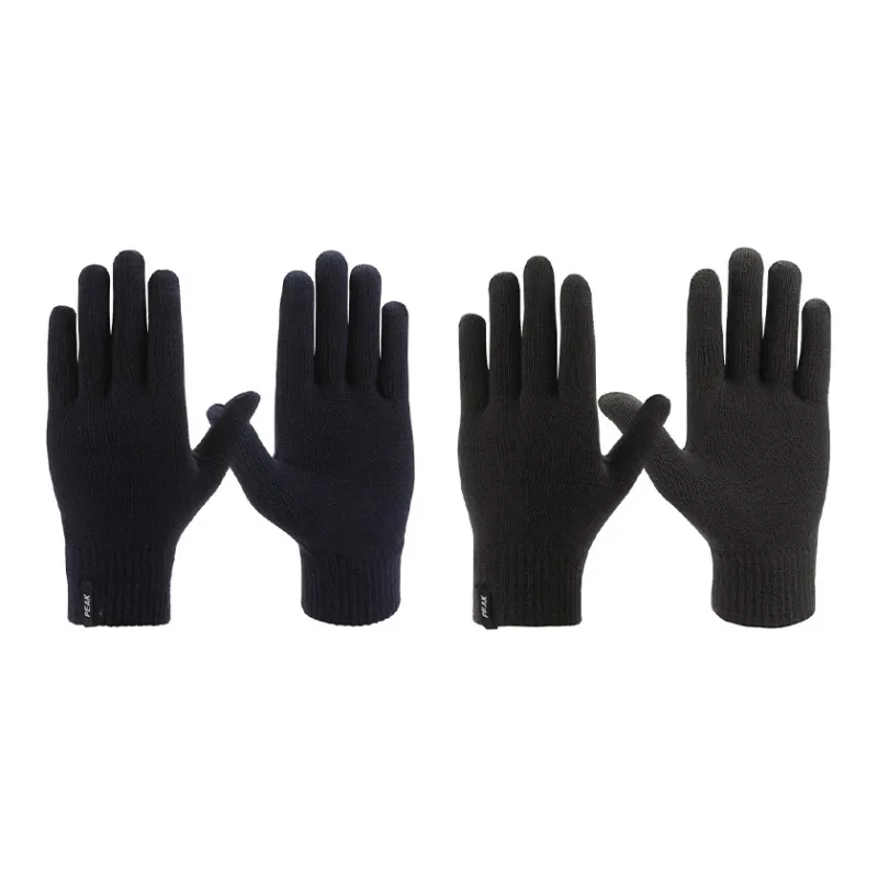 PEAK Acrylic Knit Gloves Unisex Multiple Colors-13