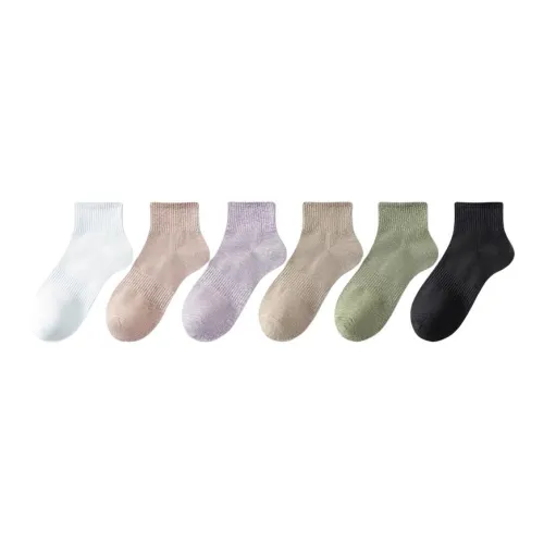 MIIOW Mid Calf Socks Women's 6 Pack