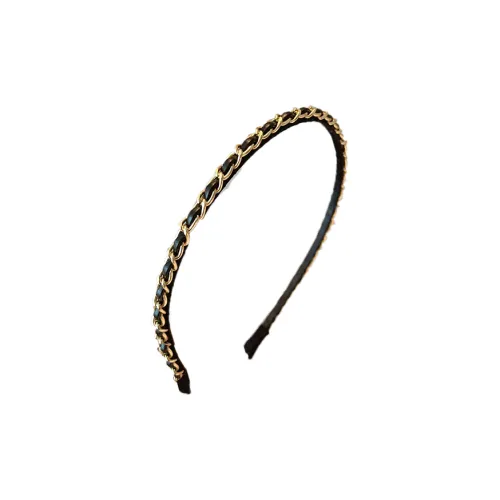 Connect The Past And The Present. Fabric Headbands Women's Black