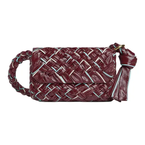 Bottega Veneta KALIMERO Calfskin Shoulder Bag, Handbag, Shoulder Bag Women's Barolo & Chalk