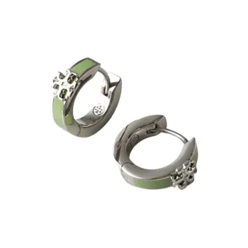 TORY BURCH Brass Earrings Women's Green