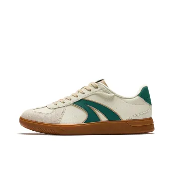 Anta German Army Trainers Wear resistant And Lightweight Low Top Skateboard Shoes Men's White Green